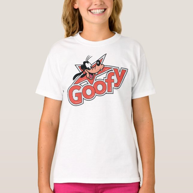 Goofy Retro Star Power Graphic T-Shirt (Front)