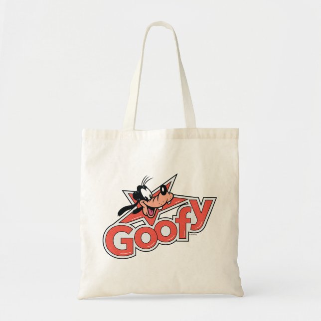 Goofy Retro Star Power Graphic Tote Bag (Front)