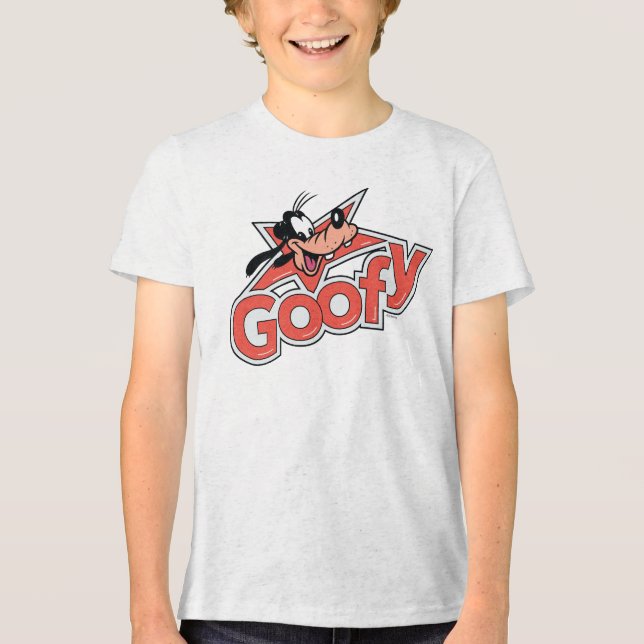 Goofy Retro Star Power Graphic Tri-Blend Shirt (Front)