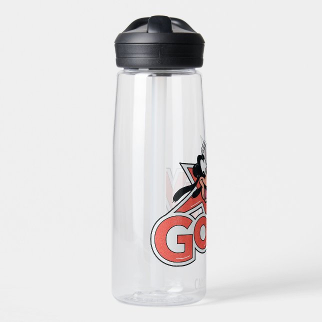 Goofy Retro Star Power Graphic Water Bottle (Front)