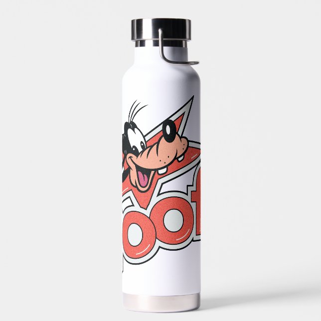 Goofy Retro Star Power Graphic Water Bottle (Left)
