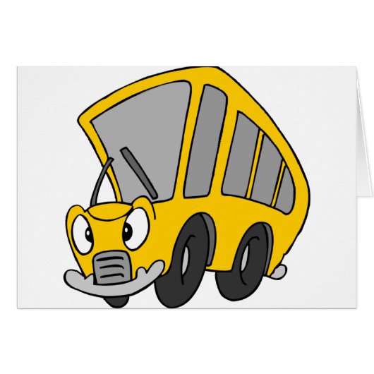 Goofy School Bus Cards (Front Horizontal)