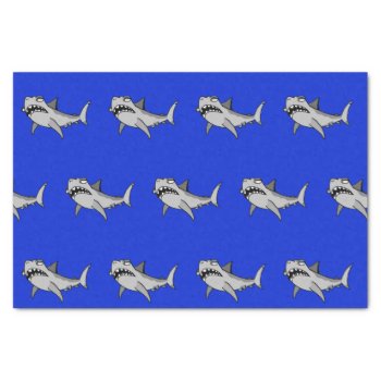 Goofy Shark Tissue Paper by PugWiggles at Zazzle