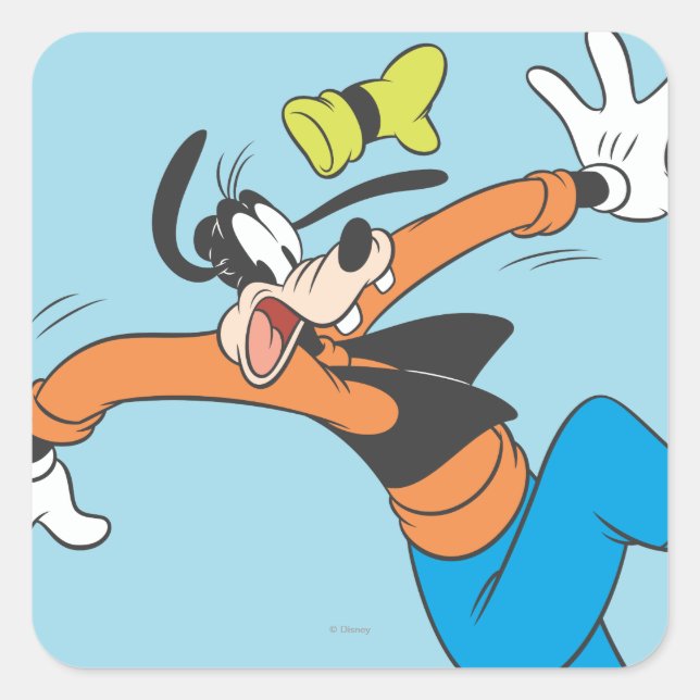 Goofy | Slipping Square Sticker (Front)