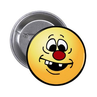 Goofy Smiley Face Grumpey Pins