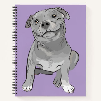 Goofy Staffy Deluxe Notepad - customizable Notebook