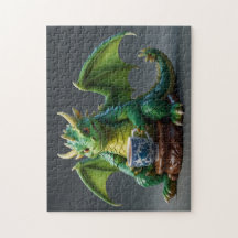 Goofy Welsh Dragon Drinking Tea