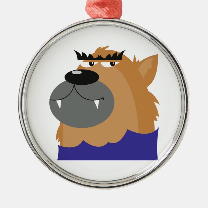 goofy werewolf monster christmas ornaments