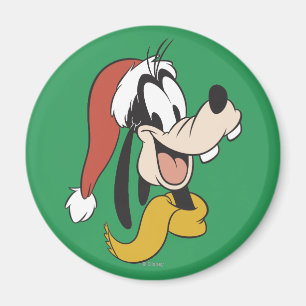 Goofy with Santa Hat Magnet