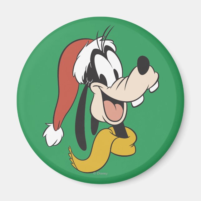 Goofy with Santa Hat Magnet (Front)