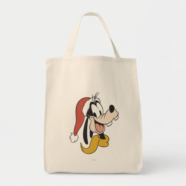 Goofy with Santa Hat Tote Bag (Front)