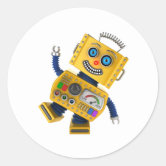 Toy Robots Vinyl Sticker, Zazzle