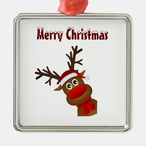 GOOFY YET LOVABLE REINDEER CHRISTMAS ORNAMENT