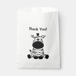 Goofy Zebra Thank You Favor Bag