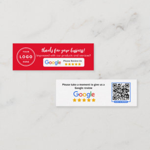 Google Busness Review Calling Card