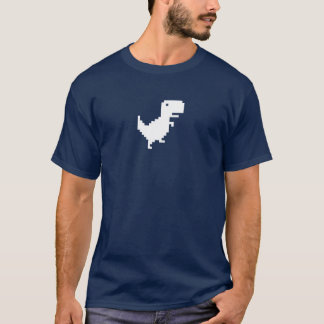 Google Chrome Dinossaur | 8bit Pixel | Funny T-Rex T-Shirt