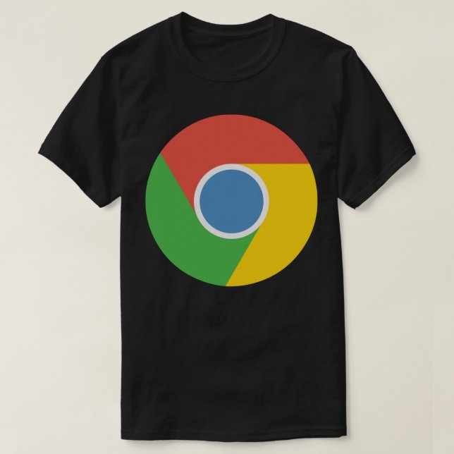 Google Chrome Sticker  T-Shirt (Design Front)