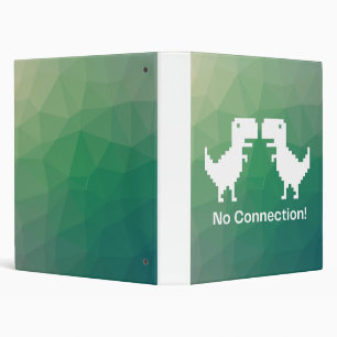 Google dinosaur shirt "no connection"  3 ring binder