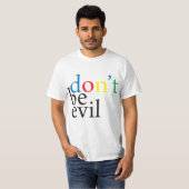 Google Dont Be Evil T-Shirts (Front Full)