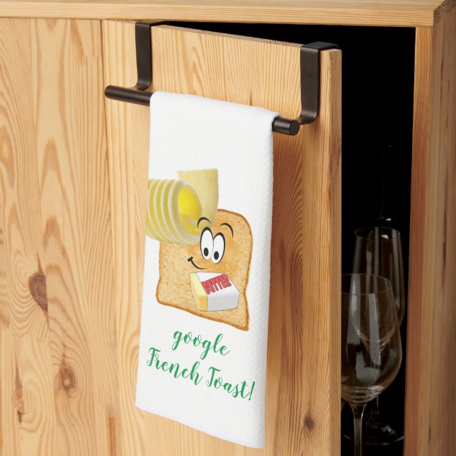 Google French Toast Kitchen Hand Towel (Thirds Fold)