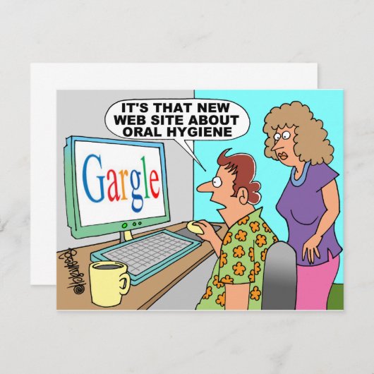 Google Parody Cartoon (Front/Back)