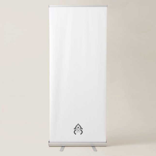 google pay rangoli  Vertical Retractable Banner (Front)