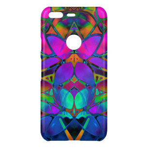 Google Pixel Case Floral Fractal Art