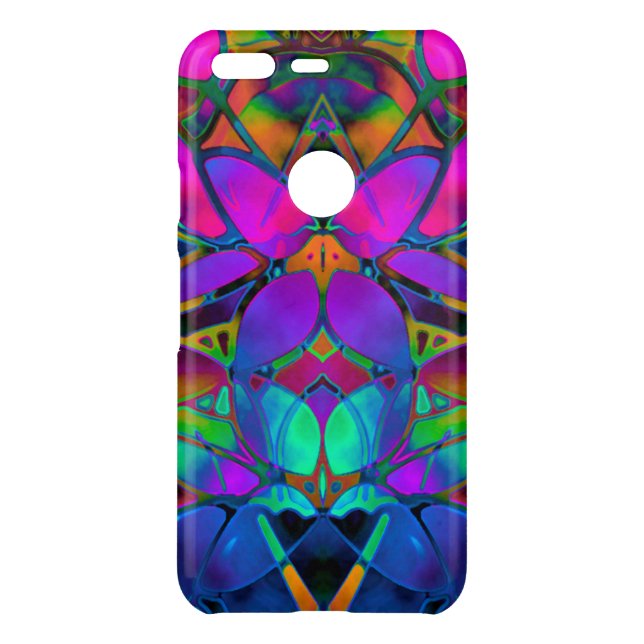 Google Pixel Case Floral Fractal Art (Back)