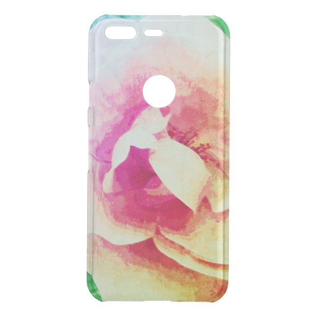 google pixel case rose style design (Back)