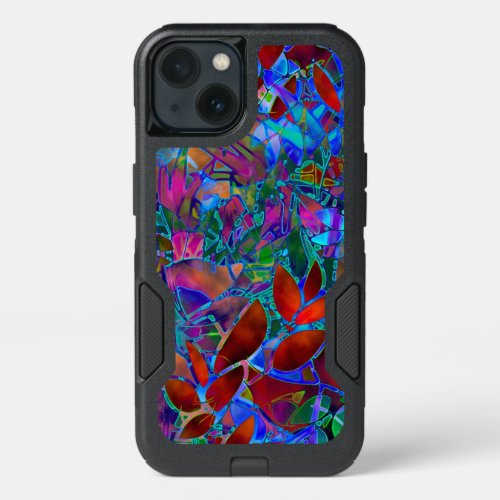 Google Pixel OtterBox Case Floral Stained Glass