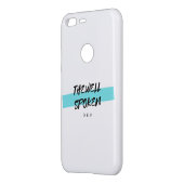 Google Pixel XL Custom Case TheWellSpokenDev (Back/Left)
