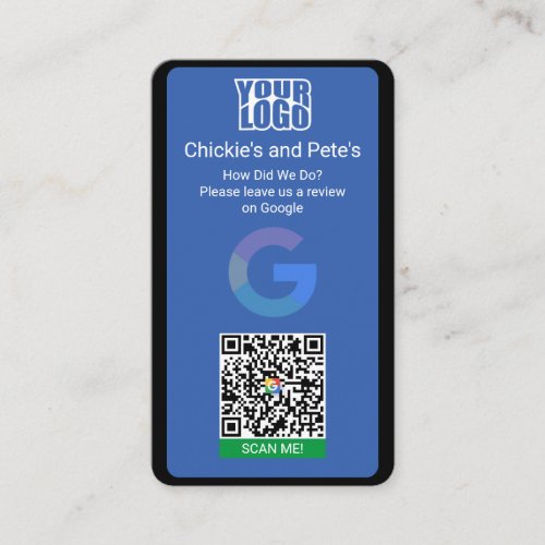 Google Review Business Card For Small Businesses