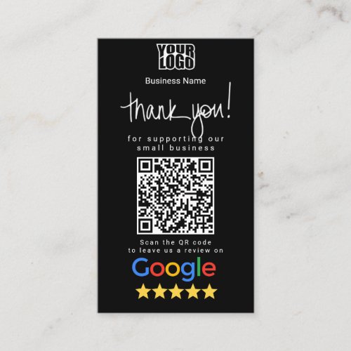 Google Review Business Card Template