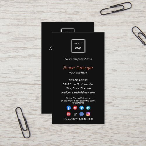 Google Review _ Business Card with Social Media