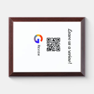 Google review business logo Scan QR review Award Plaque
