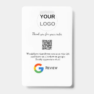 Google review business logo Scan QR review Badge