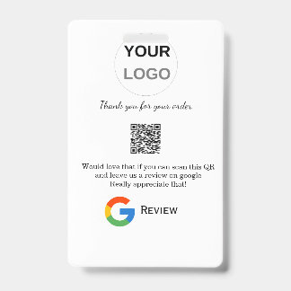 Google review business logo Scan QR review Badge