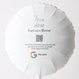 Google review business logo Scan QR review Balloon