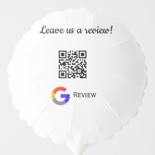 Google review business logo Scan QR review Balloon