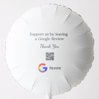 Google review business logo Scan QR review Balloon