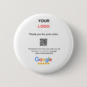 Google review business logo Scan QR review Button