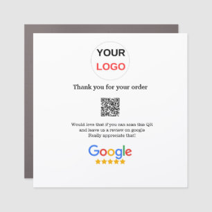 Google review business logo Scan QR review Car Magnet