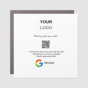 Google review business logo Scan QR review Car Magnet