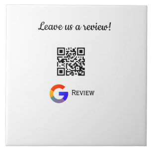 Google review business logo Scan QR review Ceramic Tile