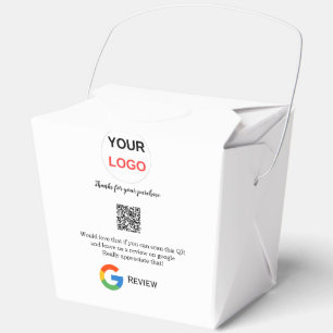 Google review business logo Scan QR review Favor Boxes