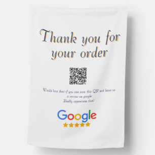 Google review business logo Scan QR review House Flag