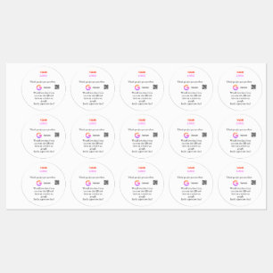 Google review business logo Scan QR review Labels
