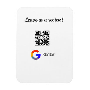 Google review business logo Scan QR review Magnet
