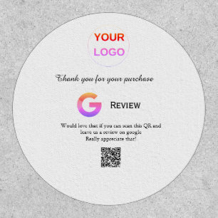 Google review business logo Scan QR review Patch