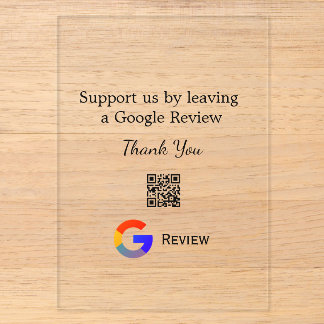 Google review business logo Scan QR review Petite Acrylic Invitation